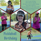 Maryann's Pickleball birthday