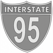 Interstate 95 Sign Template