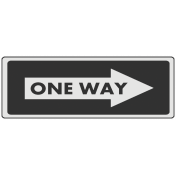 One Way Sign Template