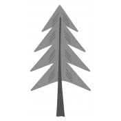 Outdoor Adventures- Layered Template- Pine Tree 01