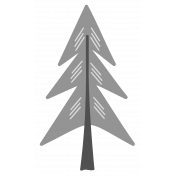 Outdoor Adventures- Layered Template- Pine Tree 02