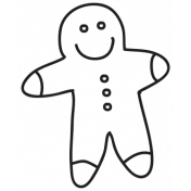 Brush 026- Christmas 1 Gingerbread Man