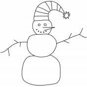 Brush 026- Christmas 5 Snowman