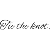 Wedding Words- Tie The Knot