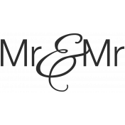 Wedding Words- Mr & Mr