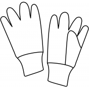 Garden Gloves Illustration