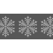 Fat Ribbon Template- Snowflakes