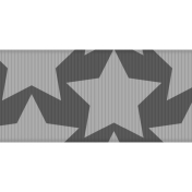 Fat Ribbon Template- Stars 01