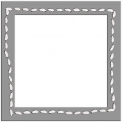 Layered Stitched Square Frame Template