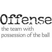 Sports Word Art Offense