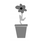 Flower Pot 03 Template
