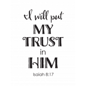 Encourage Word Art Isaiah 8:17