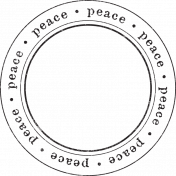 Enchanted- Peace Circle Stamp