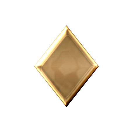 diamond shape gold