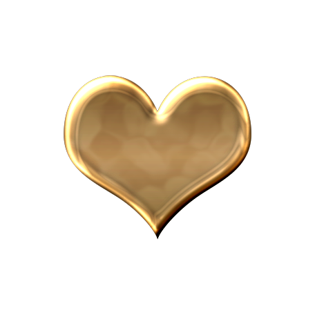 Gold Heart 2 Graphic By Marisa Lerin 