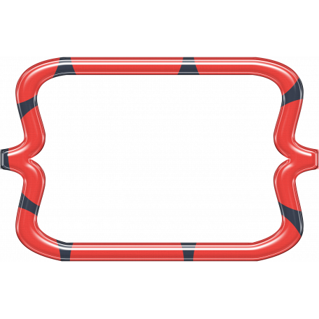 Cheer Bracket Frame - Red & Black graphic by Marisa Lerin ...