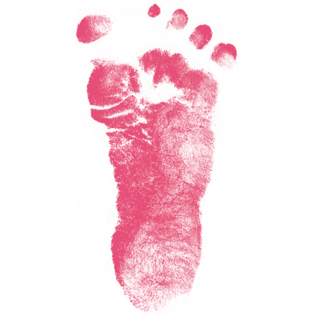 Tiny, But Mighty - Pink Baby Footprint graphic by Janet Kemp ...