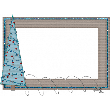 Touch of Sparkle Christmas Frame Tree graphic by Brooke Gazarek ...