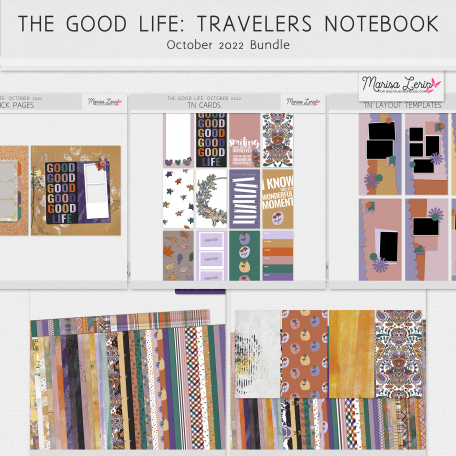 The Good Life: October 2022 Travelers Notebook Bundle by Marisa Lerin ...