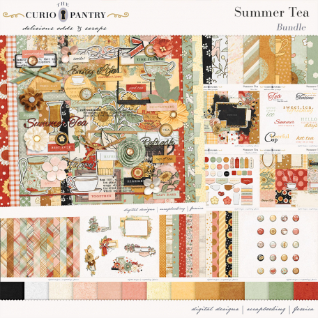 Summer Tea by Jessica Dunn 🍁 | DigitalScrapbook.com Digital Scrapbooking