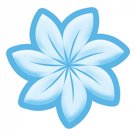 Baby Blue Flower graphic by Rose Stone | DigitalScrapbook.com Digital ...