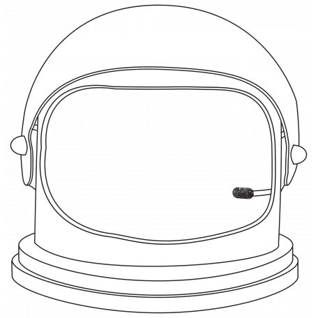 Astronaut Helmet Graphic By Kelly Wardlow 