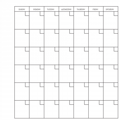 Build-a-calendar 6 week Calendar template graphic by Gina Jones ...