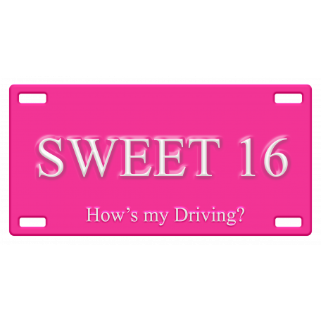 Sweet 16 License Plate graphic by Terry Stuart | DigitalScrapbook.com ...