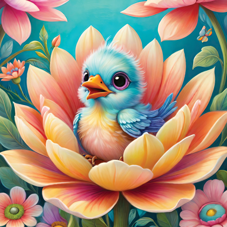 Baby Bird Background Graphic By Jackie Dean 