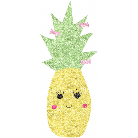 Cute Fruits Glitter Pineapple graphic by Marisa Lerin ...