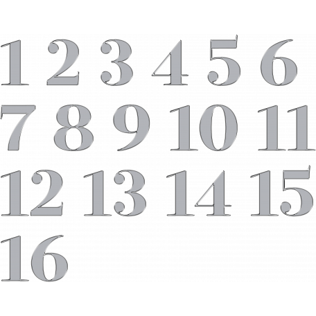 Alpha Template Kit #45: Numbers 1-16 Template graphic by Marisa Lerin ...