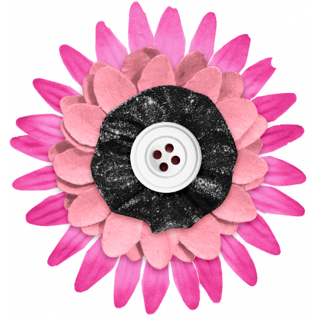 Summer Lovin_Flower-pink white black graphic by Marisa Lerin | Pixel
