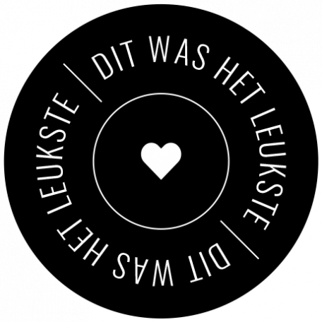 Dutch Black & White Labels Kit #2 - Label 62 Dit was het leukste ...