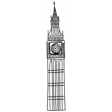 England Sticker Big Ben graphic by Marisa Lerin | DigitalScrapbook.com ...