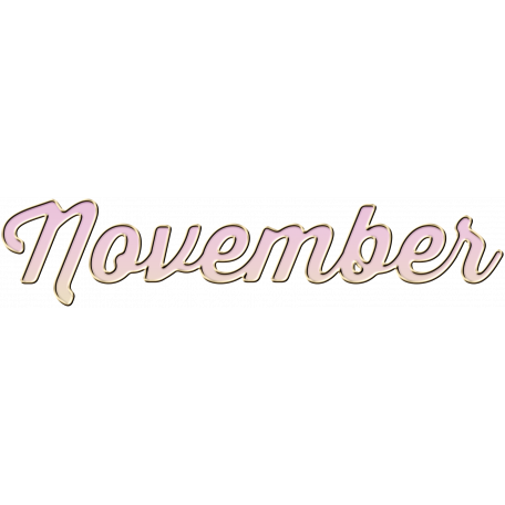 New Day - Enamel Months - November - Pink graphic by Melo Vrijhof ...