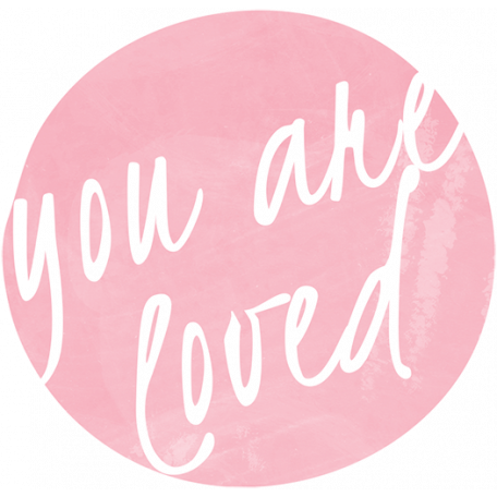 For The Love Of My Girls - You Are Loved Word Art Graphic By Janet Kemp 