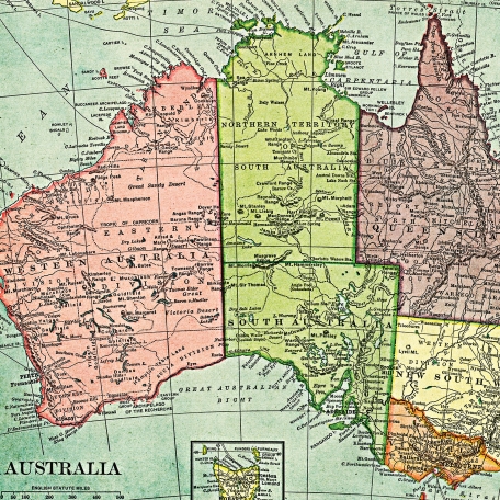 Toolbox Papers - Australia Map graphic by Janet Kemp | DigitalScrapbook ...