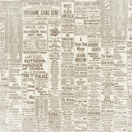 Family Day - Cream Newsprint Paper graphic by Janet Kemp ...