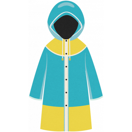 April Showers - Raincoat Doodle graphic by Janet Kemp ...