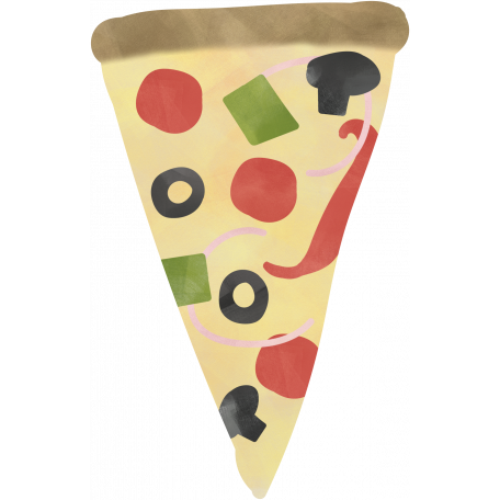 Pizza Slice graphic by Brooke Gazarek | DigitalScrapbook.com Digital ...