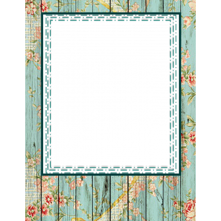 French Floral Frame graphic by Chitra David | DigitalScrapbook.com ...