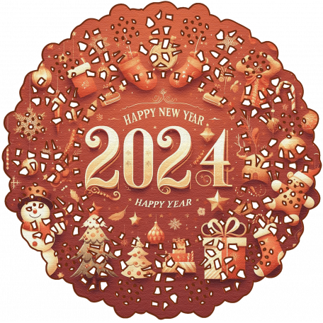 2024 Mat Graphic By Chitra David DigitalScrapbook Com Digital   2024 Mat Graphic Mandala New Year Lace Cream Beige Brown 