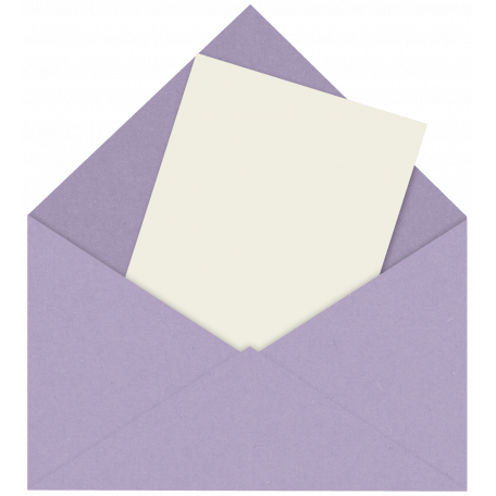 Telegram Letter Set Lavender Envelope