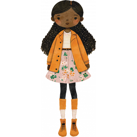 Orange Blossom Girl Sticker 02 graphic by Jessica Dunn 🍁 ...