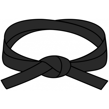 martial arts black belt clipart