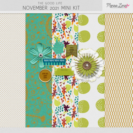 The Good Life: November 2021 Mini Kit By Marisa Lerin Graphics Kit ...