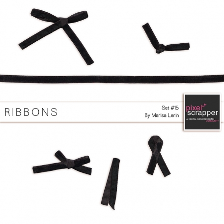 Ribbons Kit #15 By Marisa Lerin Graphics Kit | DigitalScrapbook.com ...