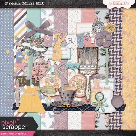 Fresh Mini Kit by Jessica Dunn ️ graphics kit | DigitalScrapbook.com ...