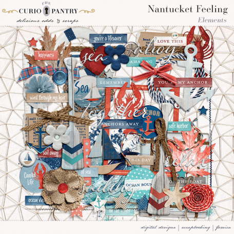 Nantucket Feeling Elements by Jessica Dunn 🦋 graphics kit ...