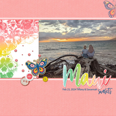 Maui Sunsets by Tiffany Bodily | DigitalScrapbook.com Digital Scrapbooking